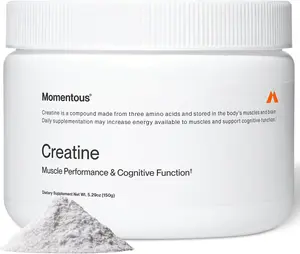 Momentous Creatine Monohydrate Powder - Creatine Powder - Supports Strength, Lean Muscle, & Recovery for Men & Women - NSF Certified for Sport - 5 g per Serving - 30 Servings, Fitness, Workouts