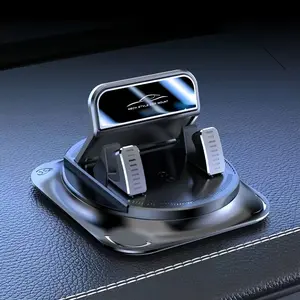 360 Degree Rotating Car Phone Holder, Vehicle Mount, DurableAbs & Silicone Material, Non-Slip Design, Perfectfor Car Office Home Use