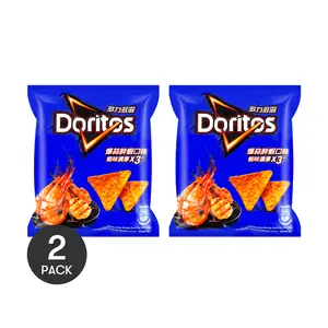2 Pack Doritos Taiwan Style Garlic Shrimp Flavor Tortilla Chips 1.69 oz Each