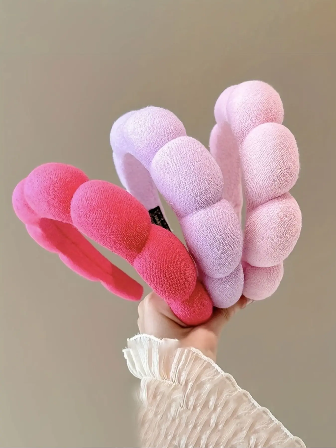 3pcs/4pcs Plush Elastic Fashion Stretchy Headbands, Elegant Plain Style, All Seasons, Fashionable Multi-Functional Hair Accessories