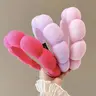 3pcs/4pcs Plush Elastic Fashion Stretchy Headbands, Elegant Plain Style, All Seasons, Fashionable Multi-Functional Hair Accessories Hairbands