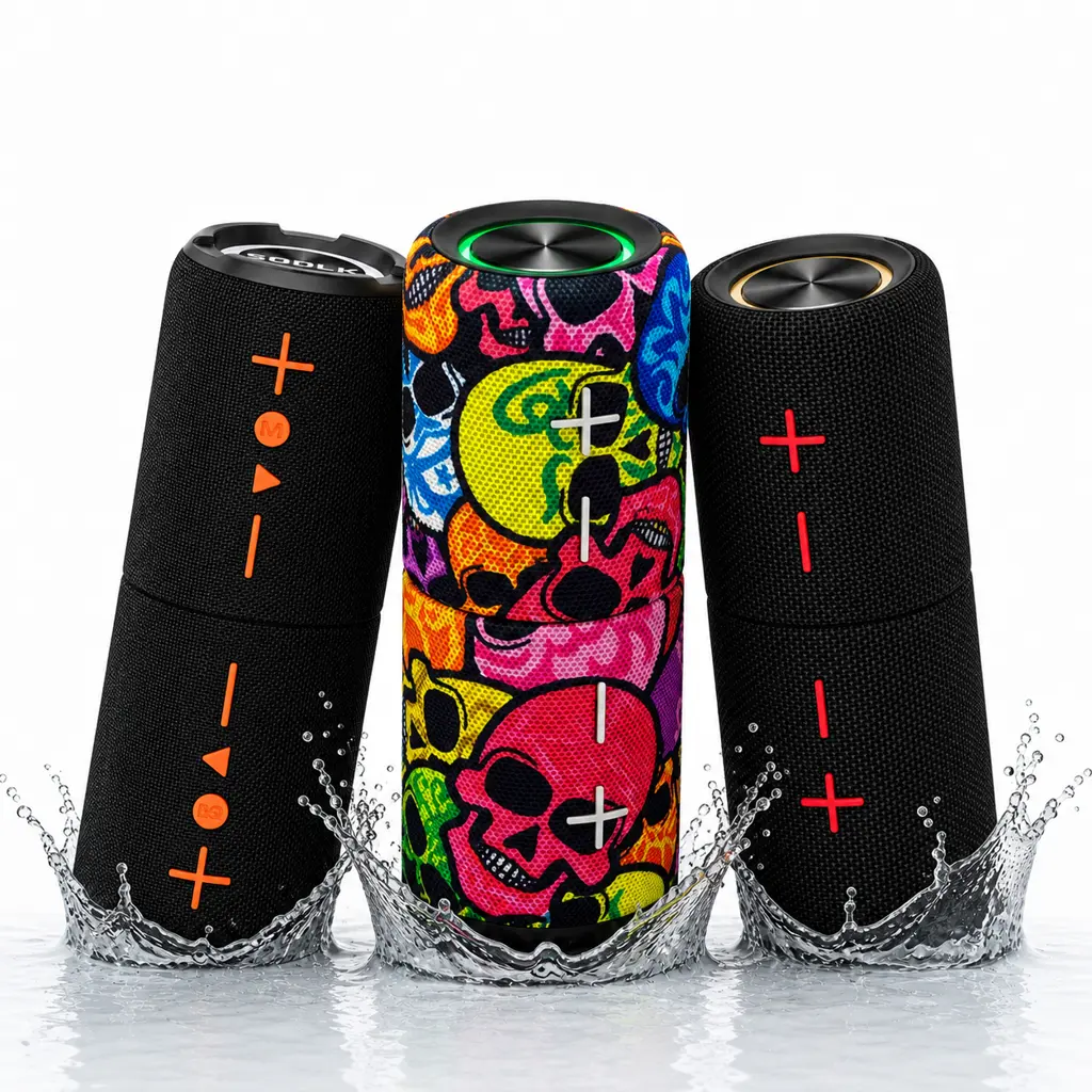 Portable Waterproof & Dustproof Bluetooth Speaker, Sound with Punchy bass, Integrated Carabiner, Up to 12 Hours of Play, Double Speaker,Magnetic/Buckle Bluetooth Speaker,Split Wireless Speaker，2 in 1 Speaker,SummerWins,DealsForYouDays duo 2