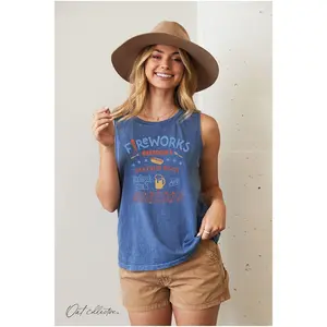Oat Collective Fireworks Mineral Graphic Tank