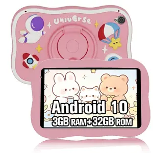 8-Inch Android 10 Kids Tablet, 3gb+32GB Storage, Parental Control, Web Browsing, Learning Games, Drawing Tools, Music Player, E-Reader, Shockproof Case, Dual Cameras