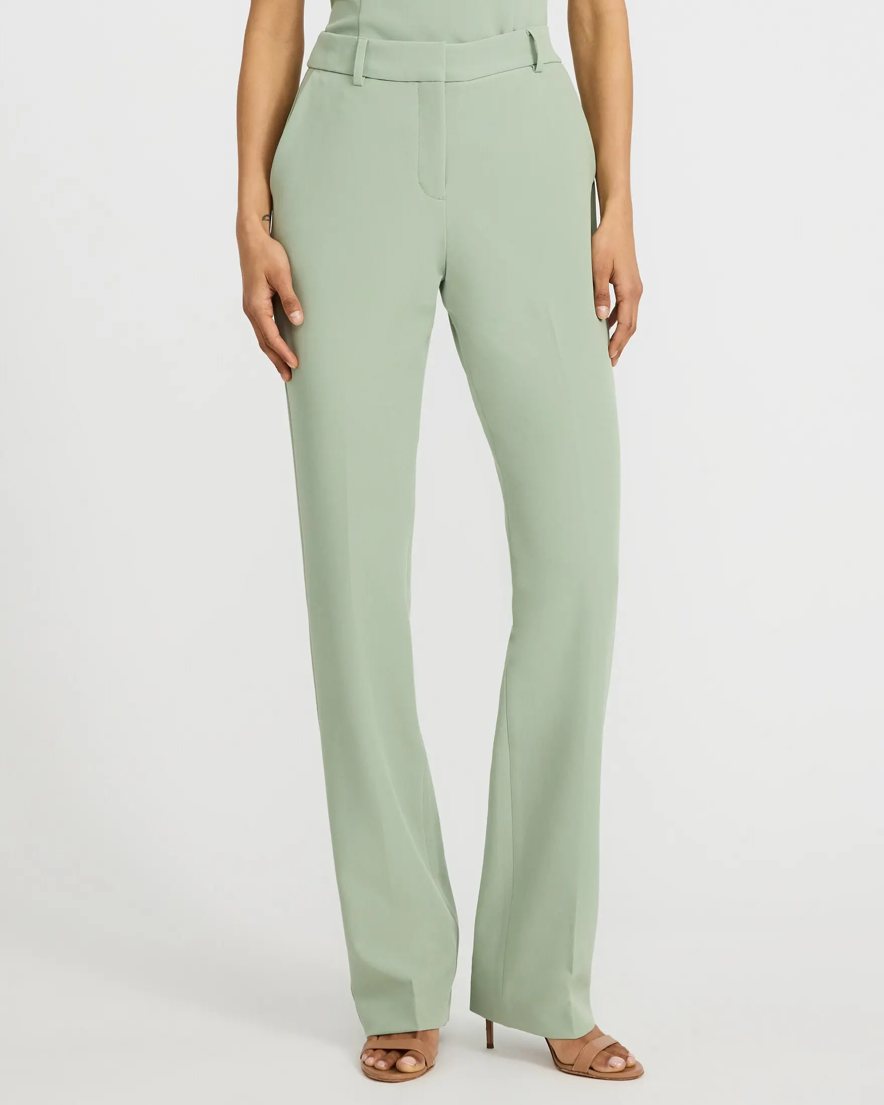 Express Editor Signature Stretch Mid Rise Bootcut Pant, Slim, Spandex