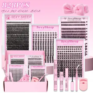 Fairy Lash Set, Mixed Style Lashes, D Curl Lash Design, Ideal for Beginners & Professionals at Home Use, Full Set Available