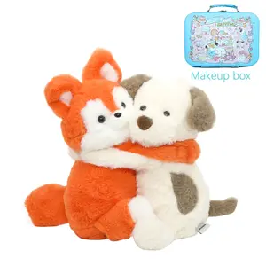 【BunnyLulu】HugMe Duo Plush – 9” Scented Soft Toy Pair That Hugs, Cute Matching Gift for Couples & Friends