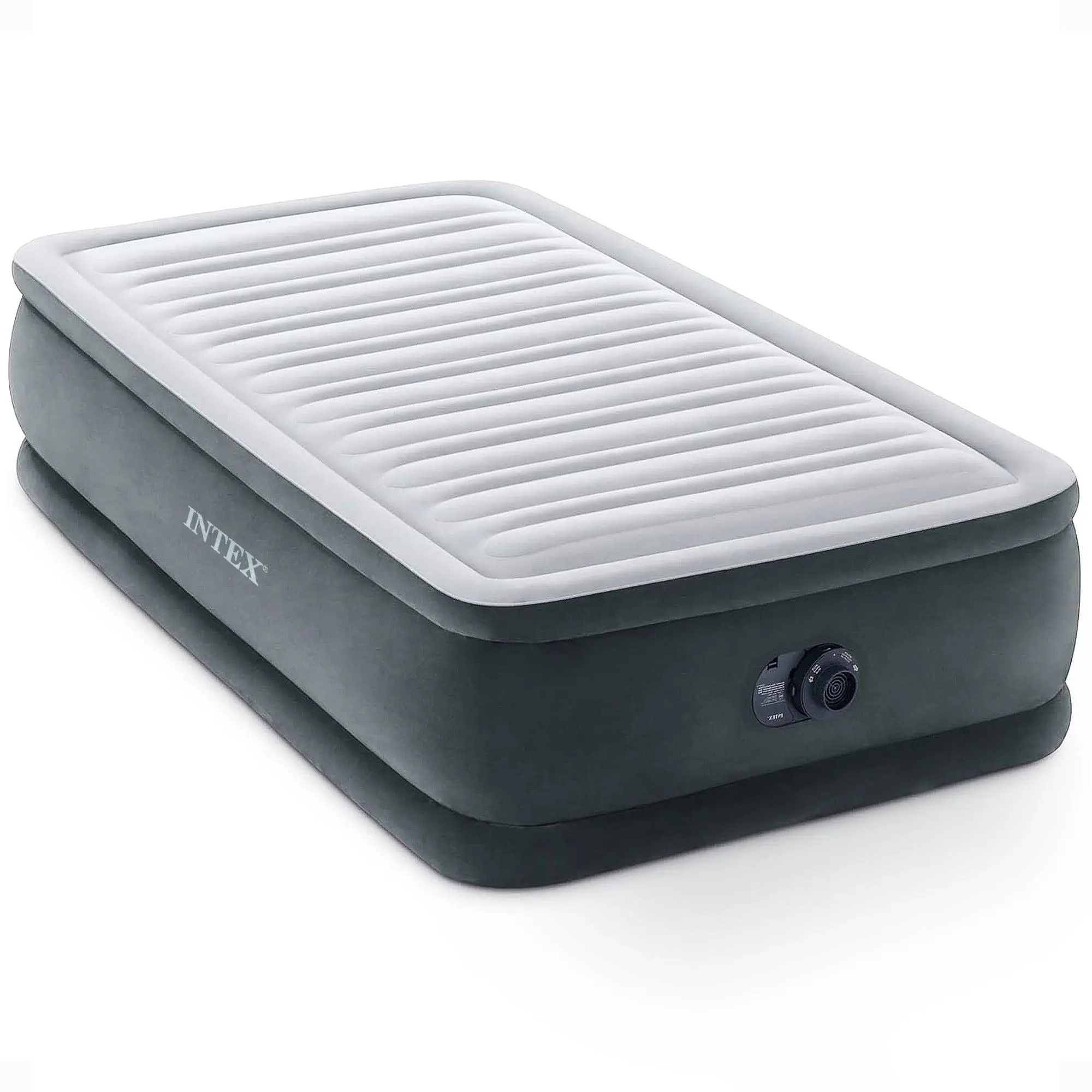 Intex 67765ED Dura Beam Comfort Plus 13" Airbed Mattress w/ Built In Pump, Twin/Full Intex 67765ED Dura Beam Comfort Plus 13" Airbed Mattress w/ Built In Pump, Twin/Full