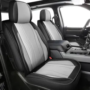 LINGVIDO F-150 Waterproof Faux Leather Automotive Seat Covers Fit for Ford 2009-2026 F150 F250 F350 F450 Super Duty Crew Cab XL XLT Lariat King Ranch Platinum