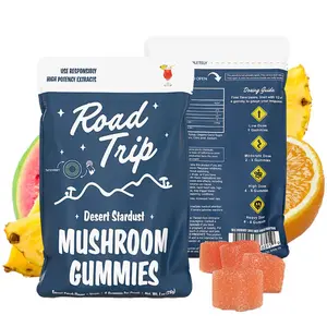 Road Trip Mushroom Gummies Sunset Punch 8 Ct For Enhanced Energy & Focus