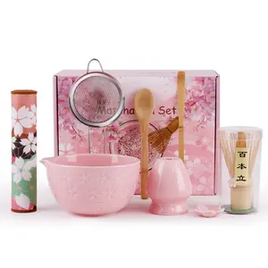 Authentic Japanese Matcha Starter Kit — Complete 8 Piece Ceramic Set | Plastic Free | Gift Ready