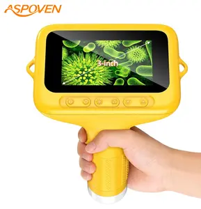ASPOVEN 2025 Upgraded 4K Compound Microscope, 3" IPS Screen,100X-1000X STEM Educational Science Toys,Multiple Color,Learning tools,Christmas & Birthday Gifts for Age 5 6 7 8 9 10 11 12 Girls & Boys #SummerVibes
