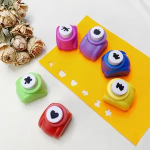 8 Pack Randomly Multicolored Shape Paper Hole Punch Craft Set for DIY Crafting, Scrapbooking, Handmade Greeting Cards, Photo Albums, Mini Cutter Nail, and Festival Cards Projects