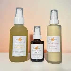 Brightening Trio/ Vit C Cleanser, Vit C Serum and Brightening Saffron Cream