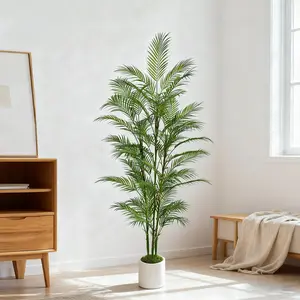 Artificial Faux Plant Palm Tree Trunk, Fake Palm Tree, Modern Minimalist Home Decor, Indoor Outdoor Living Room Bedroom Garden Balcony Party Decoration