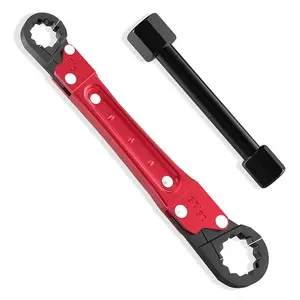 Angle Stop Wrench, Angle-on Wrench Kit, Plumbers Wrench, Plumbing Wrench, Angle Stop Removal Tool for Professional Plumber Installing New Compression Angle Stop, Socket Wrench Set