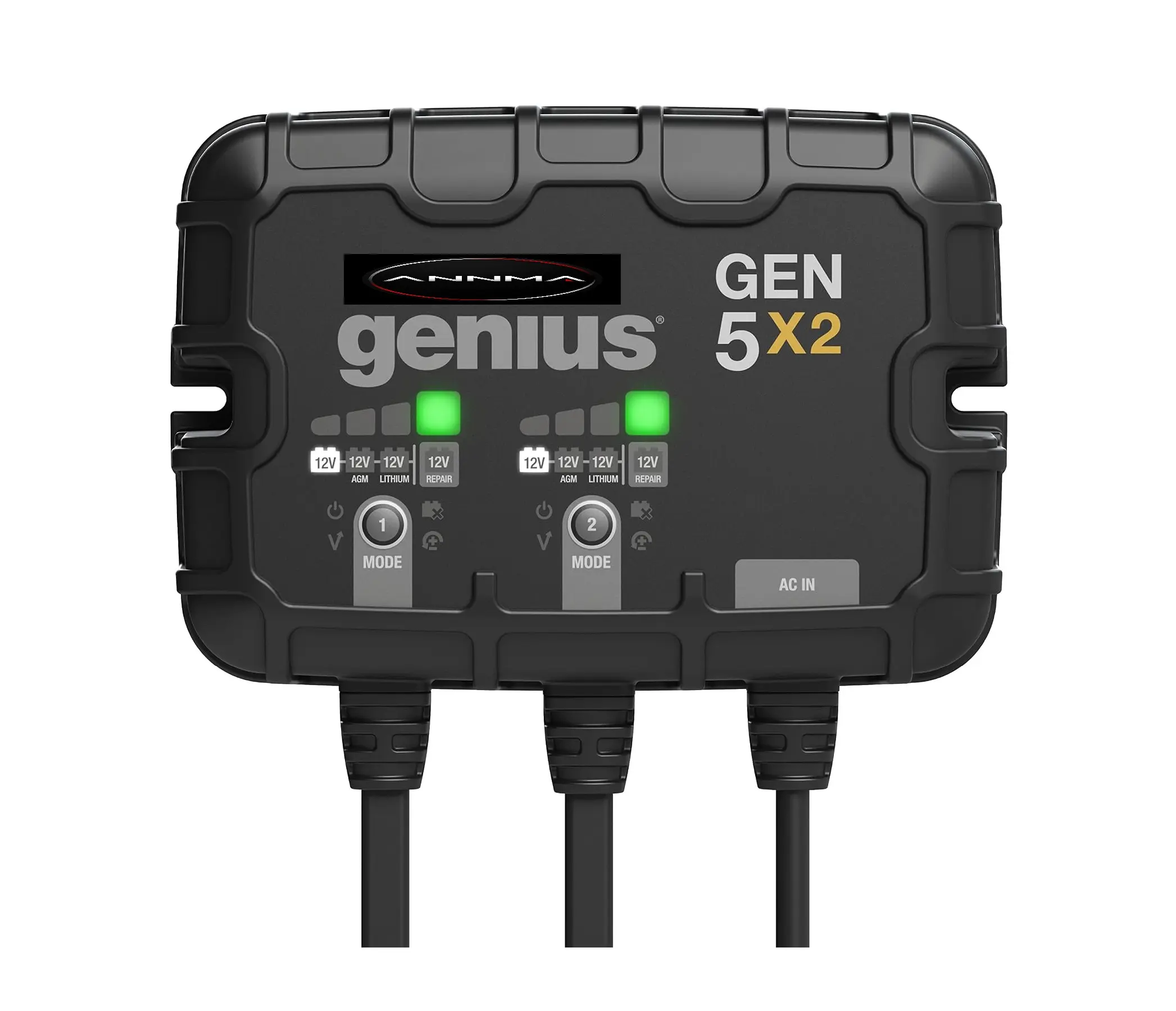 GEN5X2 Smart Battery Charger - Automatic 2-Bank Charger for AGM, Lithium, Gel, Lead Acid & Marine Batteries