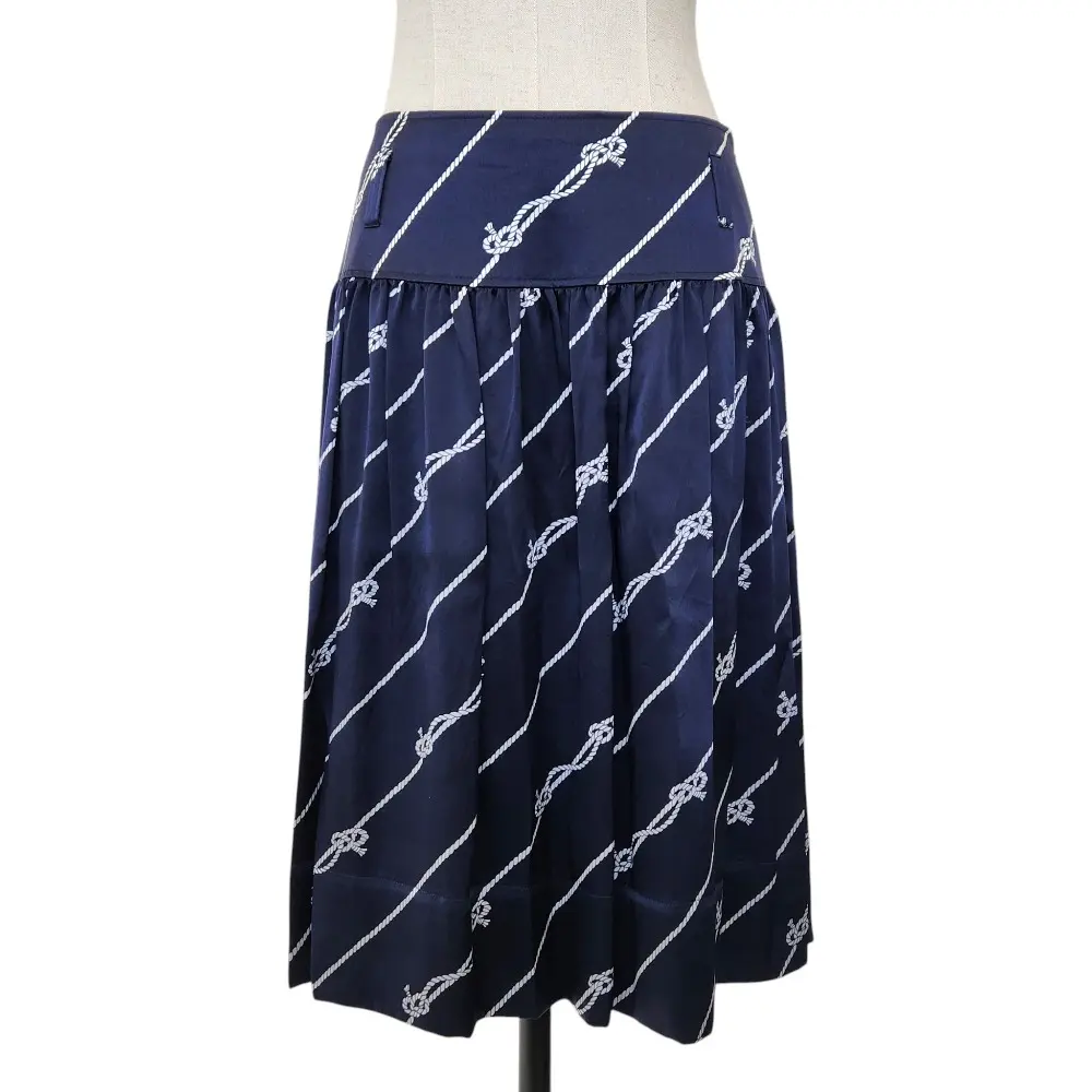 Pre-owned BURBERRY Silk Small Leather Goods London Skirt
