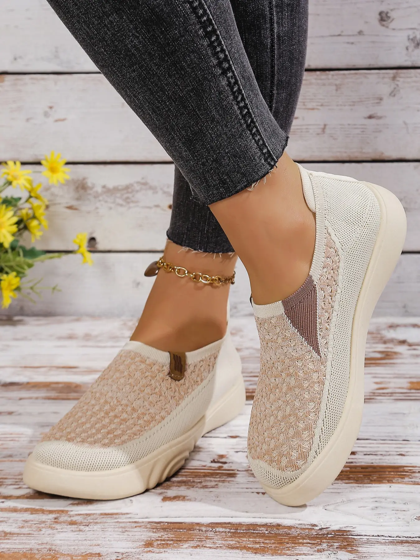 Barefoot Flats Shoes For Women Casual Slip On Zero Drop Mesh Minimalist Cheerleading Shoes Walking Fashion Wide Toe Box Sneakers Lightweight Summer Athletic Sports LoaferA Worry Free S