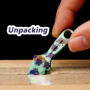 Ultra-Mini Titanium Alloy Pry Bar, Outdoor Camping Emergency Portable Edc Tool Accessory, Portable Hand Tool, Compact and Durable, Ideal for Hiking and Survival Kits, Durable Metal Tool, Portable Tool Accessories