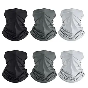 Summer UV Protection Cooling Neck Gaiter Face Mask for Men Women,Breathable Bandana Neck Gaiters Face Cover Scarf Mask, Balaclava, Headband, Head Wrap, Great for biking, fishing, climbing, and construction work, Outdoorfun, Headwear