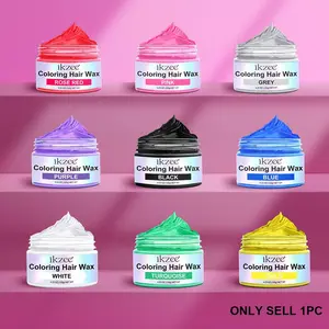 Colorful Hair Wax, 9 Colors Hair Dye Wax, Water-soluble Hair Dye Cream, Easy To Color, Wash, Safe for Hair and Skin, Non-polluting Hair Color Wax, Haircare