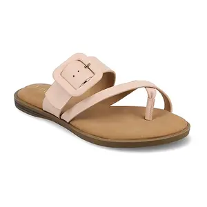 Women’s Hardware Flip Flops Square Toe Casual Summer Sandals