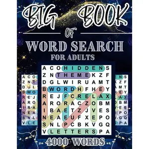4000 Word Search for Adults Large Print (200 Themed Puzzles): Wordsearches Puzzle Books for Seniors, Teens to Have Fun and Relax| Themed Puzzles Paperback – Large Print, November 10, 2023