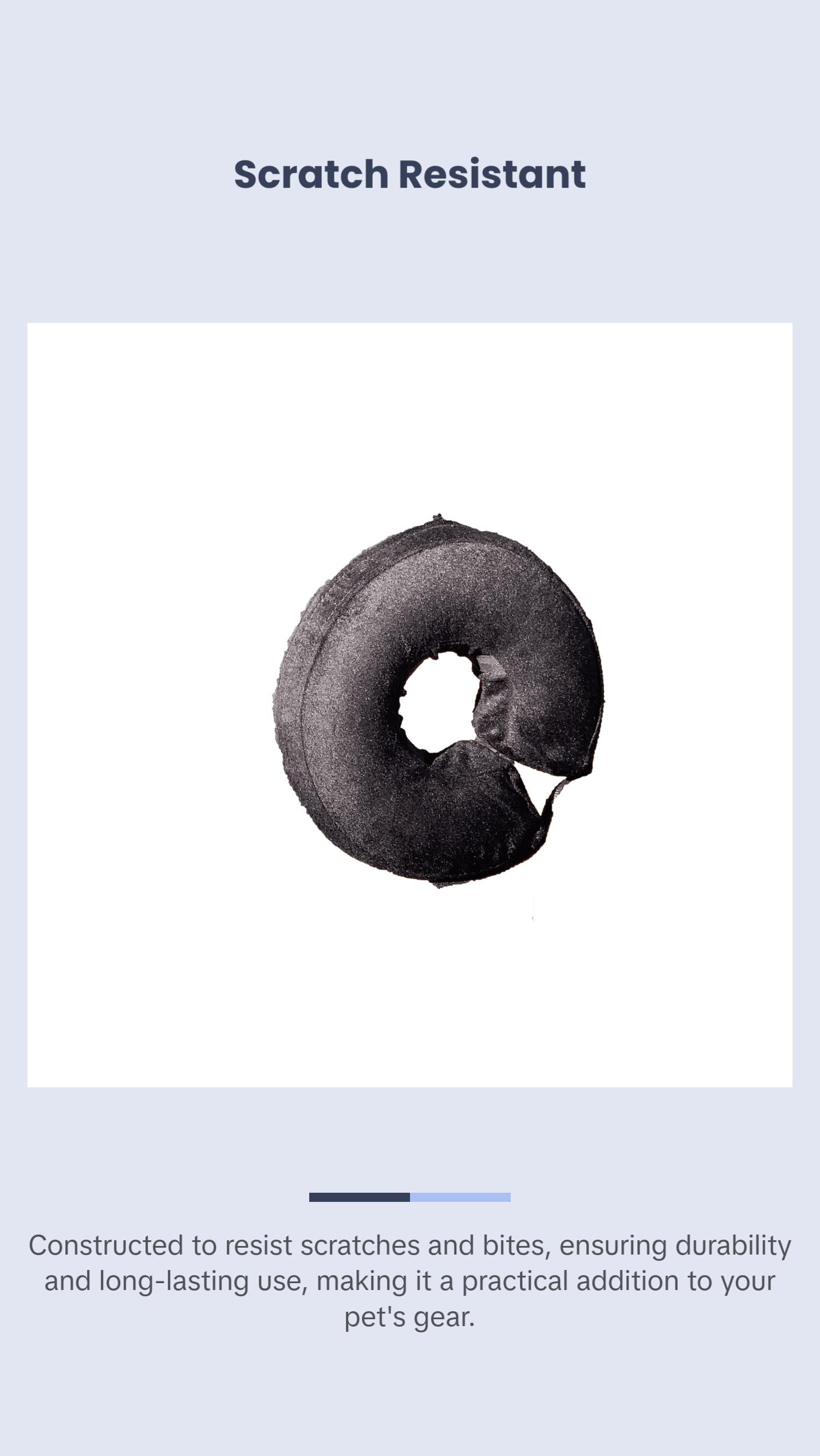 Protective Inflatable Dog Collar for Stopping Bite-Offs