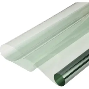 80% VLT Car Window Tint Film Light Green Transparent Car Front Window Tinting Sun Blocking Windshield Tint Vehicle UV Solar Protection Film, 19.68" x 118.11"