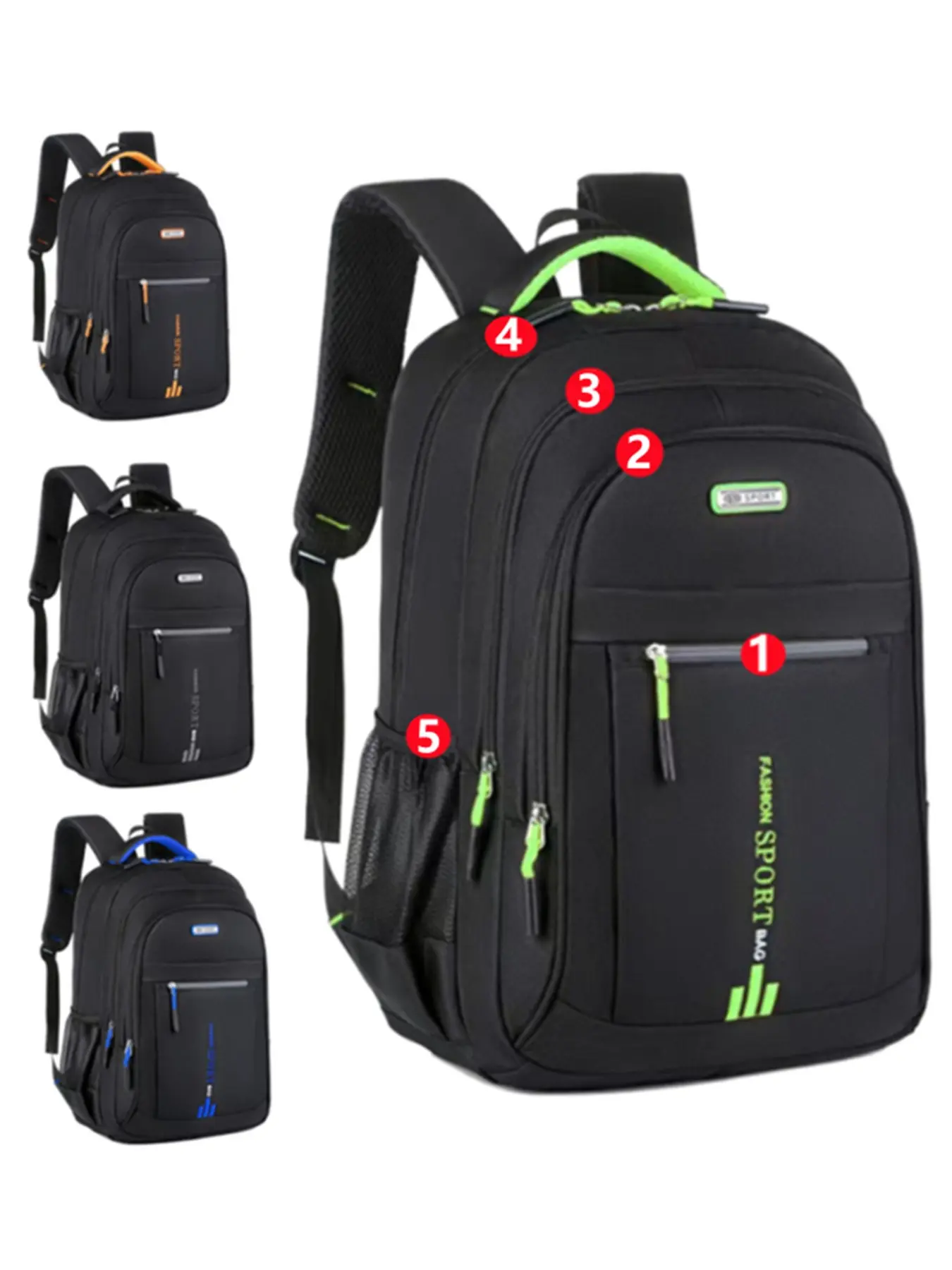 Men's Large Capacity Travel Backpack, Multifunctional Travel Backpack, Adjustable Straps, Multi-Pocket Multifunctional Business & School Bag, Laptop Travel Backpack