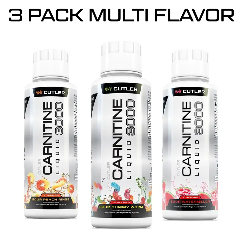 Cutler Nutrition Liquid Carnitine 3000 for Energy and Recovery Support Dietary Fitness Supplement Edible Healthcare Vitamin