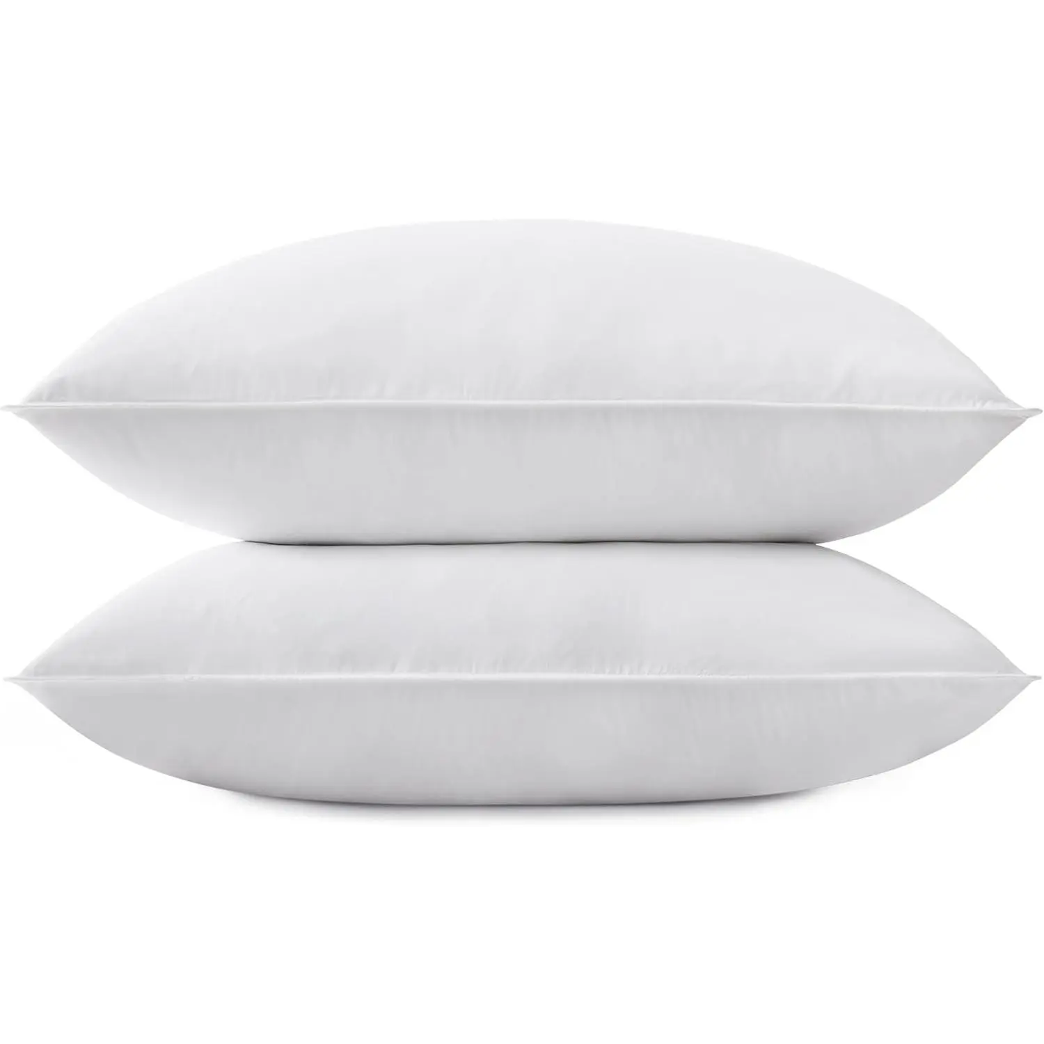 Grey Goose  Down Pillows for Sleeping(2 Pack)- Standard Size(20INx26IN), Goose &Down Filling,  Cotton Cover,  Down Proof, Machine Wash, White