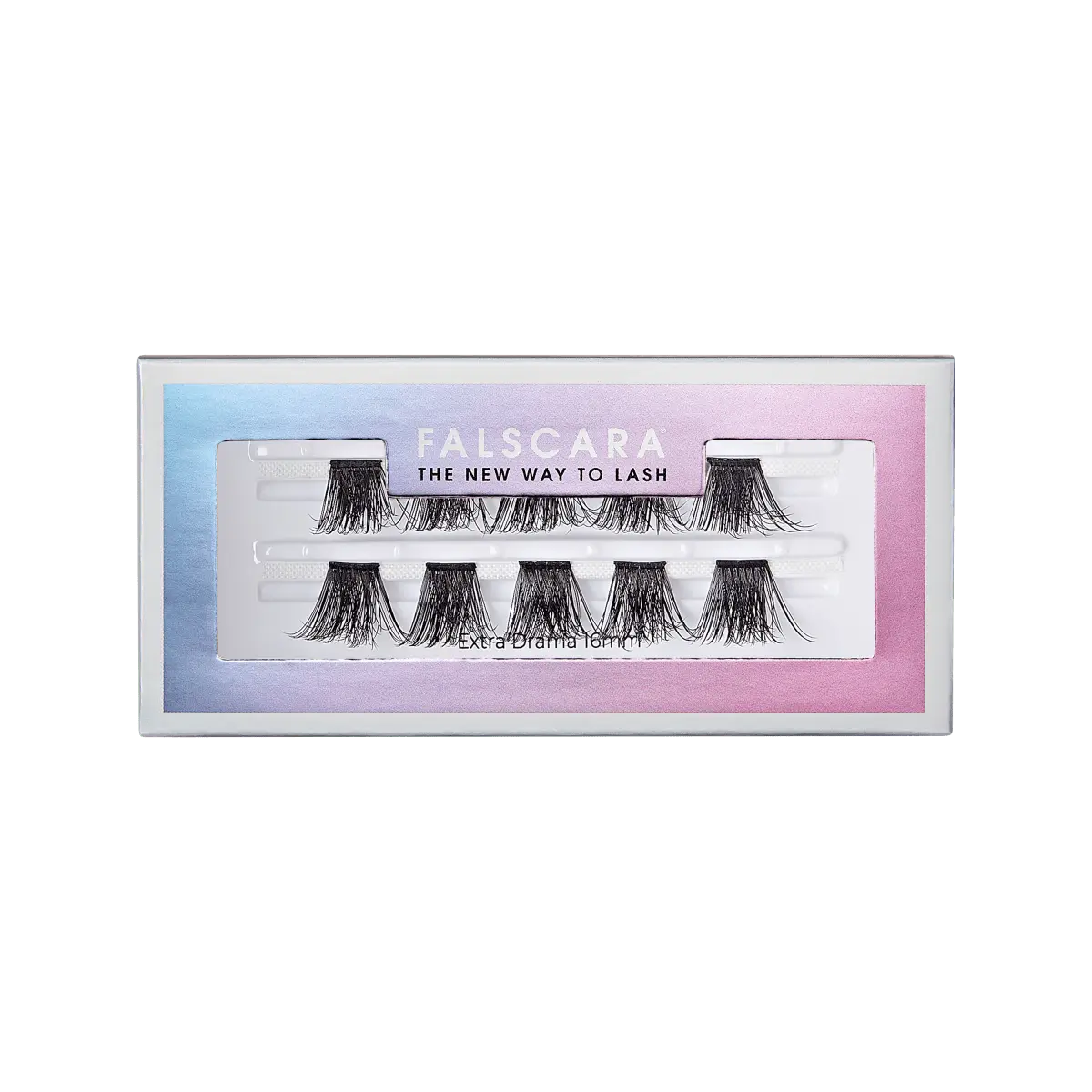 Falscara Extra Drama Volume Single Pack | DIY False Lash Extensions, Ultra Glam, Cluster Lash, Wispy Lashes, 10 Wisps, 16mm