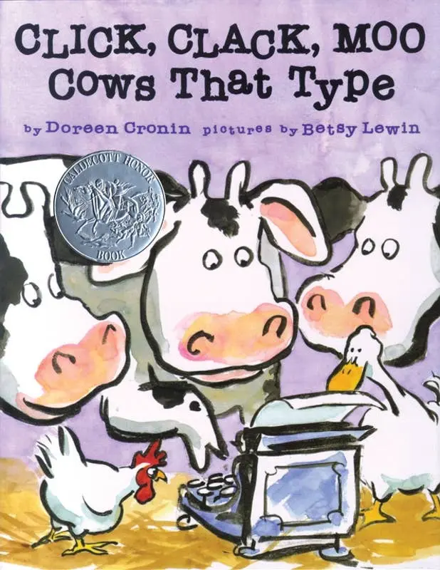 "Click Clack Moo" 🐮 Hardcover Book by Doreen Cronin / Simon & Schuster