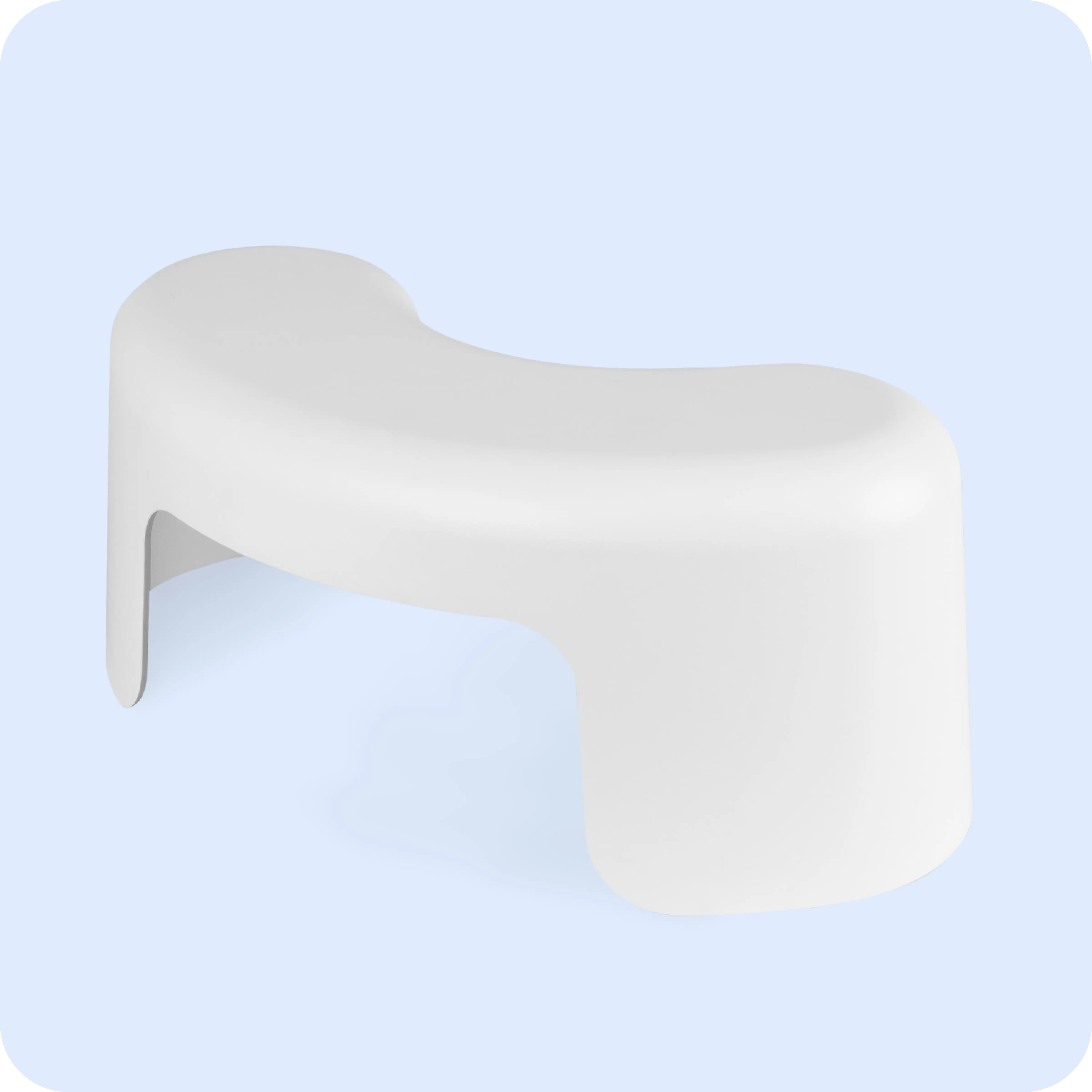 TUSHY Arc Toilet Stool - Sleek, Smooth Finish with Anti-Slip Pads, Comfortable & Discreet TUSHY Arc Toilet Stool - Sleek, Smooth Finish with Anti-Slip Pads, Comfortable & Discreet