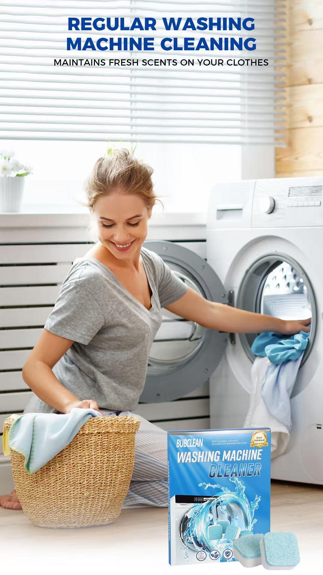 Washing Machine Cleaner Tablets 24 Pack, Deep Cleaning Descaler for Front Loader & Top Load Washer, Heavy Duty Remover for Odor, Grime & Limescale
