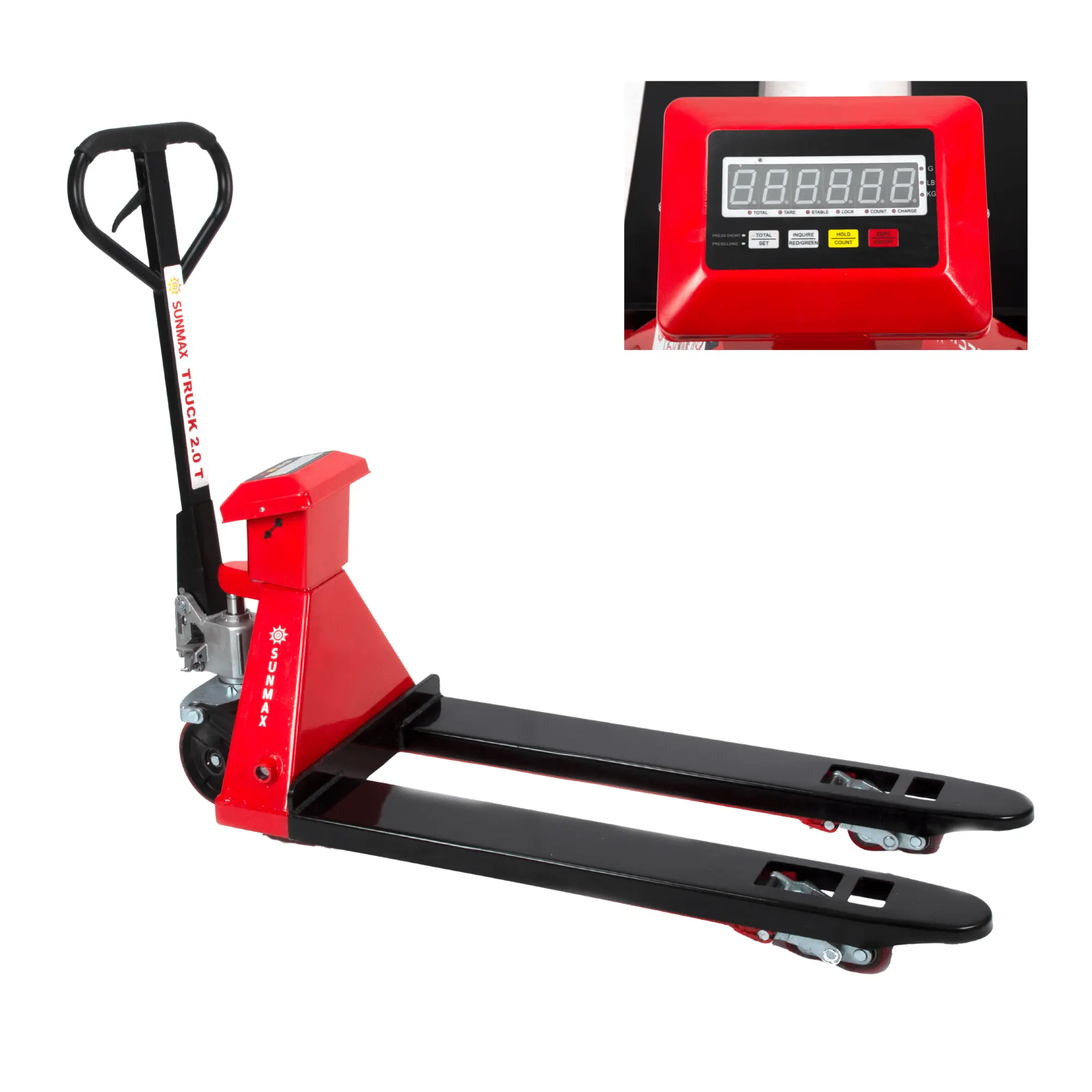 HD4400W Manual Pallet Jack with Scale, 4,400 lb Capacity, Best manual scale option