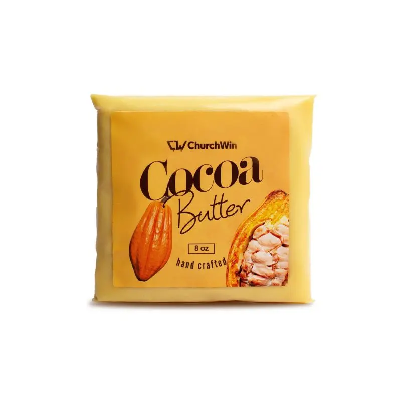 ChurchWin All-Natural Cocoa Butter. 8 oz. Natural Daily Moisture & Hydrating for Skin & Hair (For Topical Use Only). Mild & Soothing Comfort.