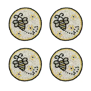 Temp-tations Special Edition Set of (4) Round Beaded Coasters