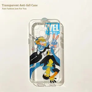 Cartoon Invincible Design Compatible with iPhone 17/16e/16/15/14/13/12/11 Pro Max Mini Air XR/XS/x/7/8 Plus Transparent Tpu Soft Back Cover