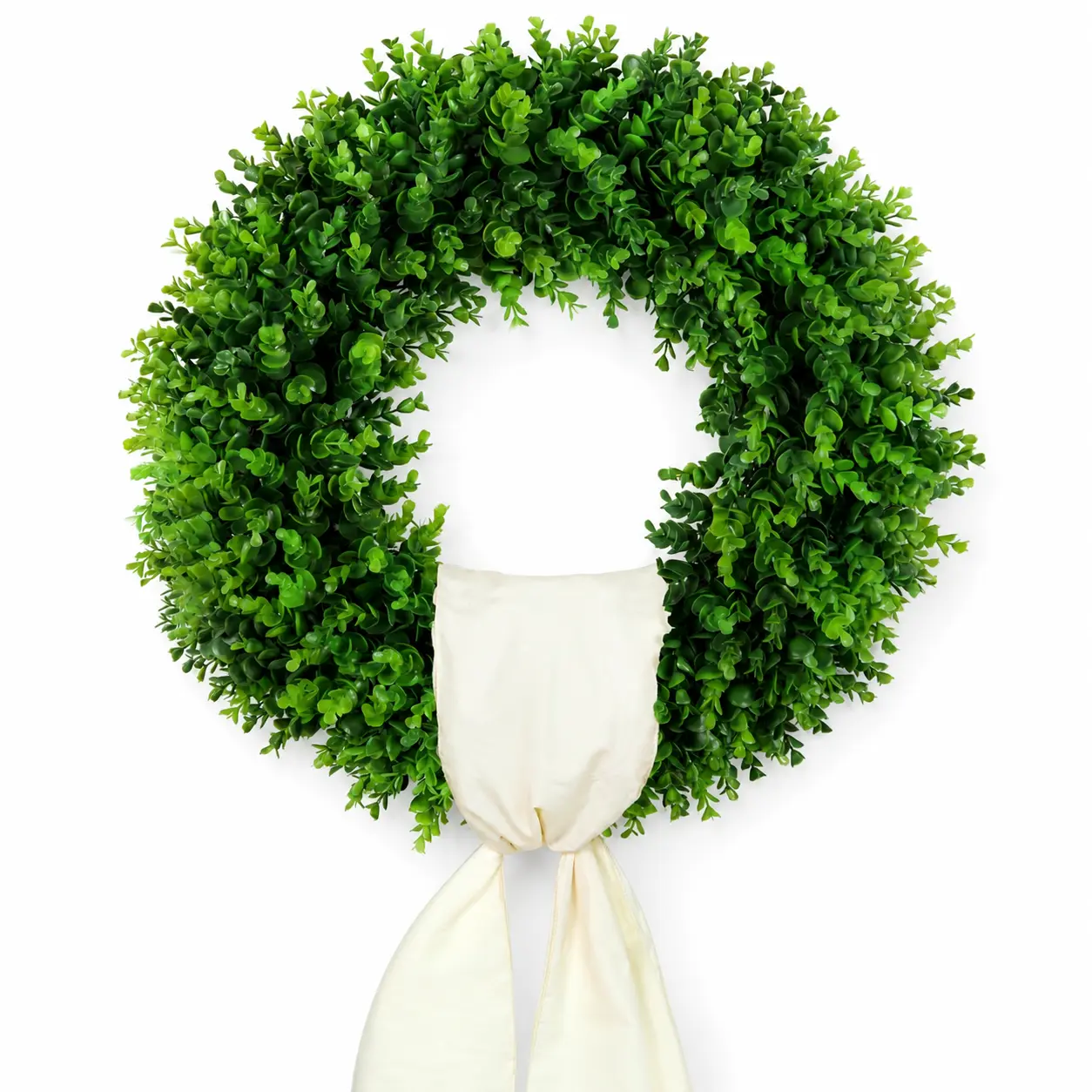Large Boxwood Wreath Front Door 24'' Artificial Spring Wreaths for Front Door Farmhouse Wedding Green Year Round Indoor Outdoor for Summer Wreath st Patrick's Day Decoration