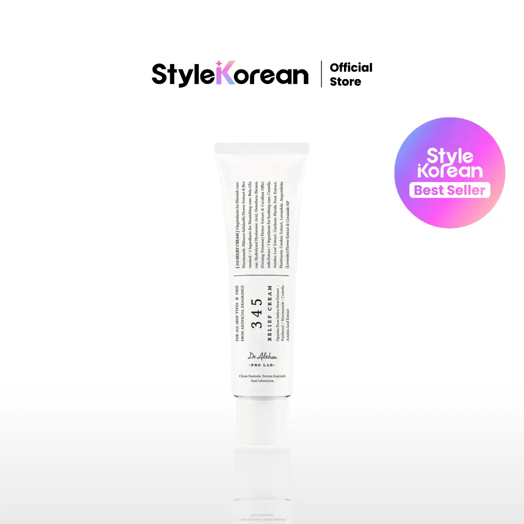 [Dr.Althea] 345 Relief Cream, Daily Face Moisturizer, Blemish Relief Care, Soothing Recovery & Moisture, Korean Vegan Skin Care for All Skin Types