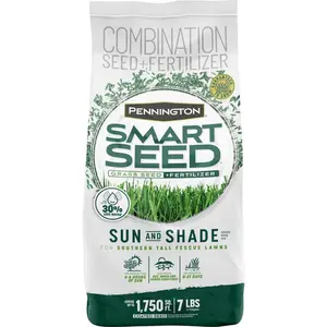 Smart Seed Sun and Shade South 7 lb. 2,330 sq. ft. Grass Seed and Lawn Fertilizer