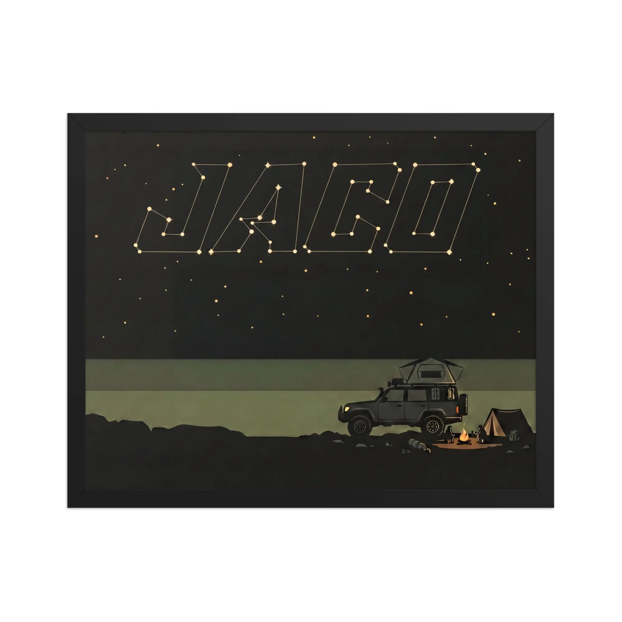 Starry Night Framed Poster Wall Art