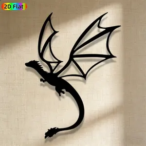1pc Avant-Garde Dragon Metal Wall Art, Avant-Garde Dragon Statue Mural, Iron Craft, Perfect for Living Room, Garden, Zoo Corner Decor, Silhouette Wall Decor, Intricate Craftsmanship, Christmas Decor, Ideal Gift for Nature Lovers