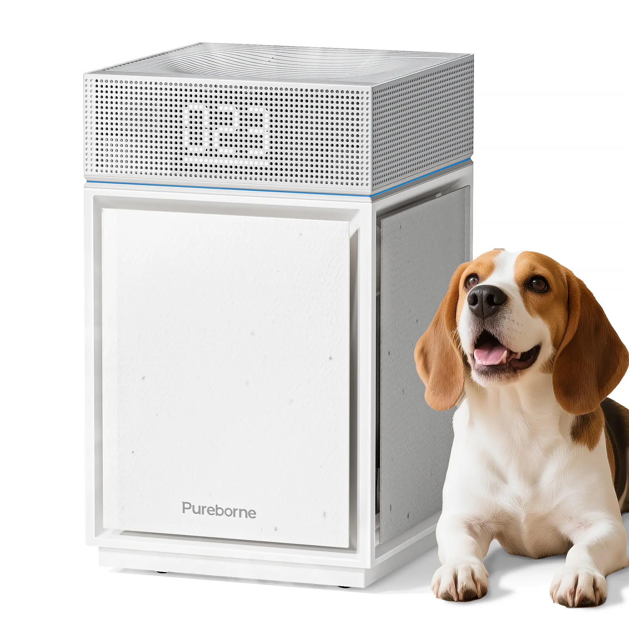 PB6866 Air Purifier for Large Rooms Up to 3600 ft², Real-Time PM2.5 Monitor for Wildfire Smoke, Ash & Smog, Auto Mode H13 HEPA Filter Quiet Casters Pet Hair Dander Odor Allergies Pollutant Cleaner Mothersdaygift, Hepa Filter Element