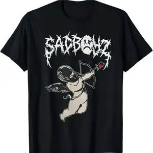 Junior Sad Boyz Corridos Tumbados H Belicos Mexico Music T Shirts Fit Man Short Sleeve Graphic Tee Soft Cotton Comfortable Breathable Casual Streetwear Vintage Style Summer Cool High Quality Gift For Regional Mexican Music Fans