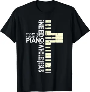 Christian Band Shirt Musician Rock Music Piano Tee T-Shirt Graphic tees