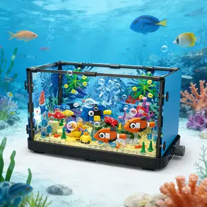 Aquariums, jellyfish, and turtles are suitable building block toys for home decoration, making them the best gifts for Children’s Day.